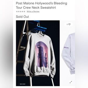 Post Malone Urban Outfitters SOLD OUT 2020 Tour Sweatshirt - Men’s size L
